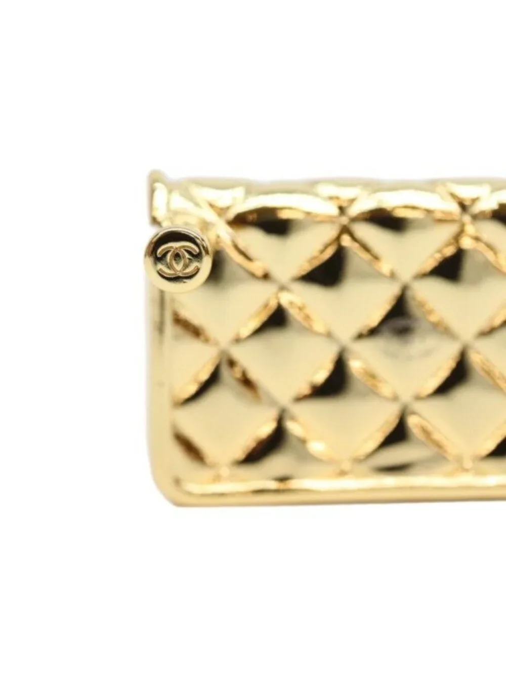 Chanel 23k CC Logo Turnlock Quilted Bag Motif
